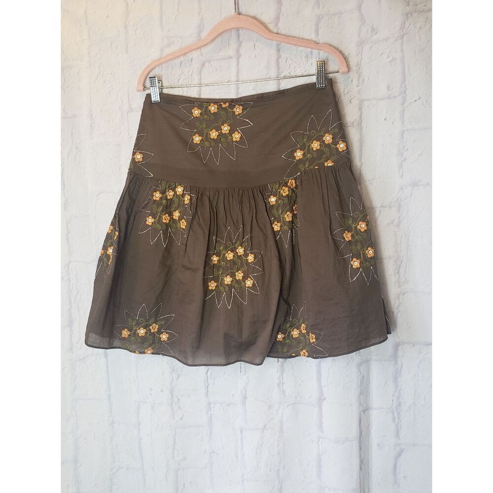 LIQUID Embroidered & Sequined Full Skirt 4
